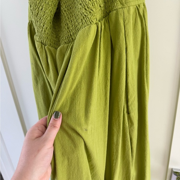Free People “Ruffle It Up” Midi Sundress in Mojito Lime - Picture 7 of 7